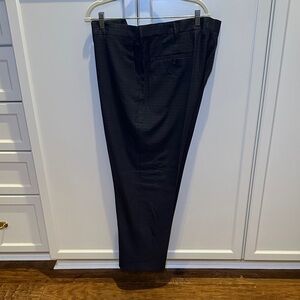 Haggar Men's Dress Pants - Charcoal/Navy Checkered